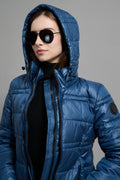 Rose Ladies Light Weight Insulated Jacket Blue