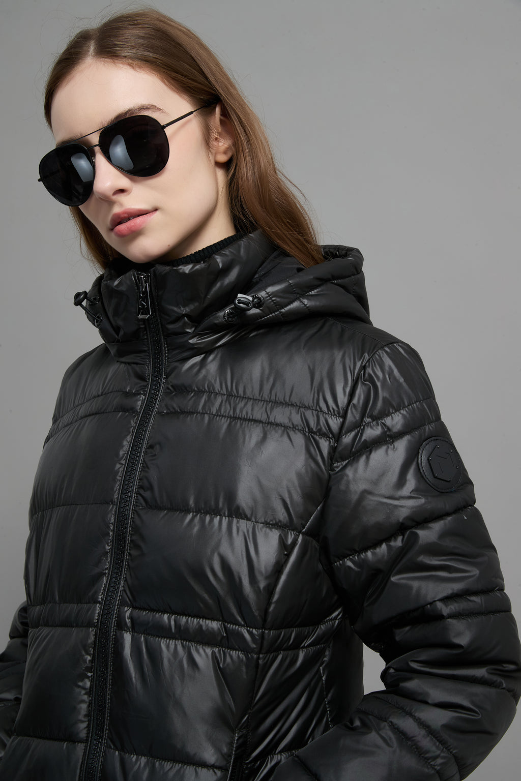 Rose Ladies Light Weight Insulated Jacket Black
