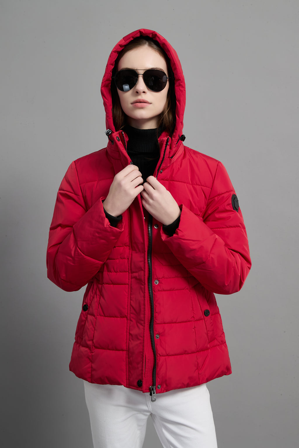 Victoria Ladies Light Weight Insulated Jacket Red
