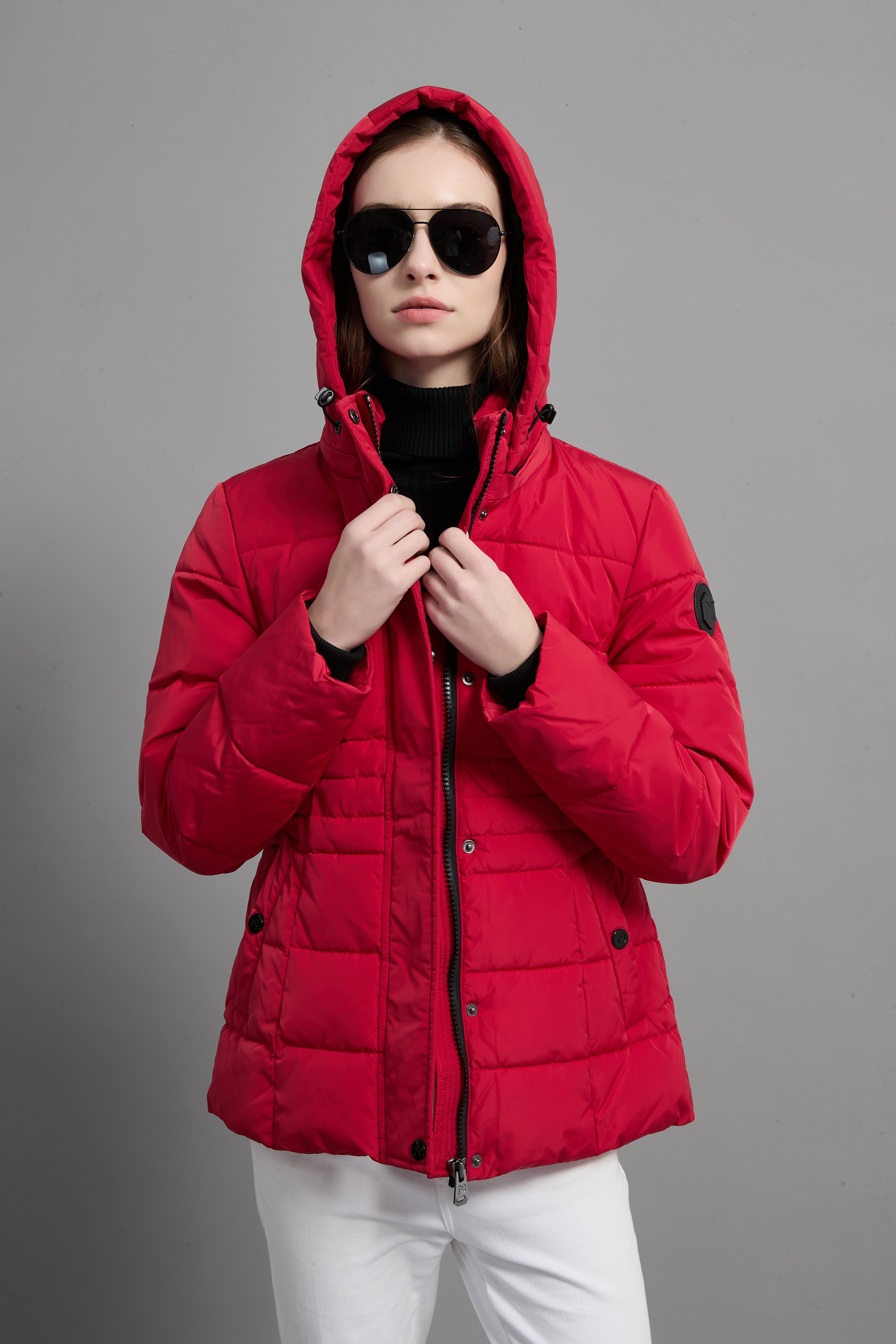 Victoria Ladies Light Weight Insulated Jacket Red