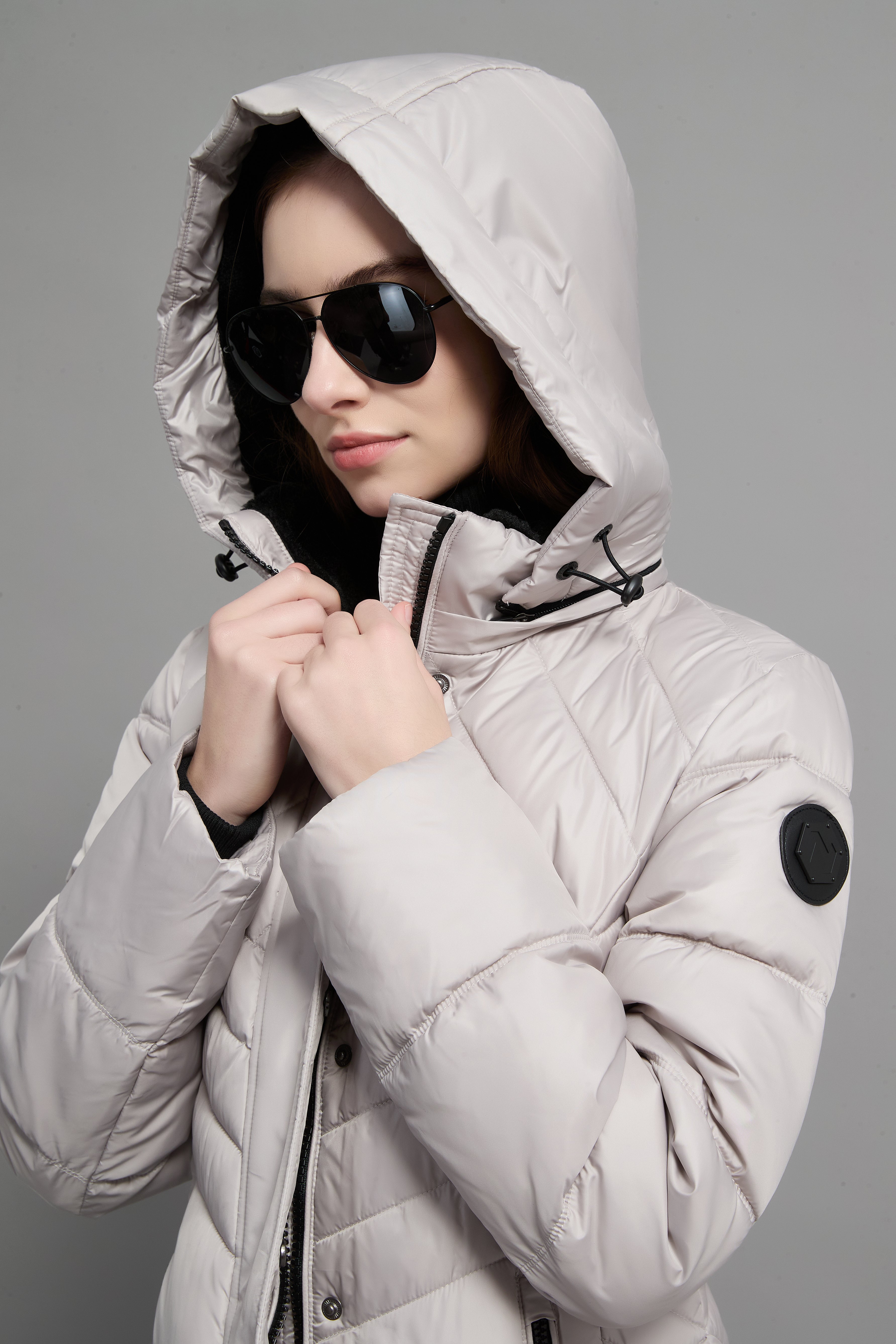 Mati Ladies Light Weight Insulated Jacket Beige