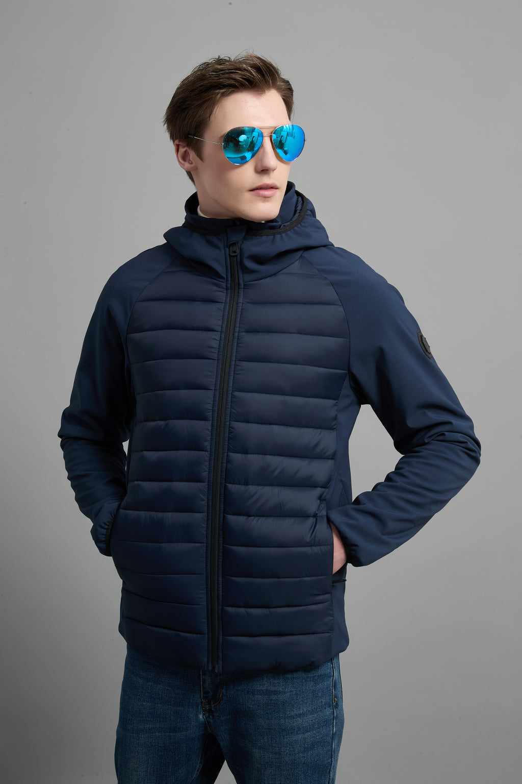 Colling Men Light Weight Insulated Jacket Navy