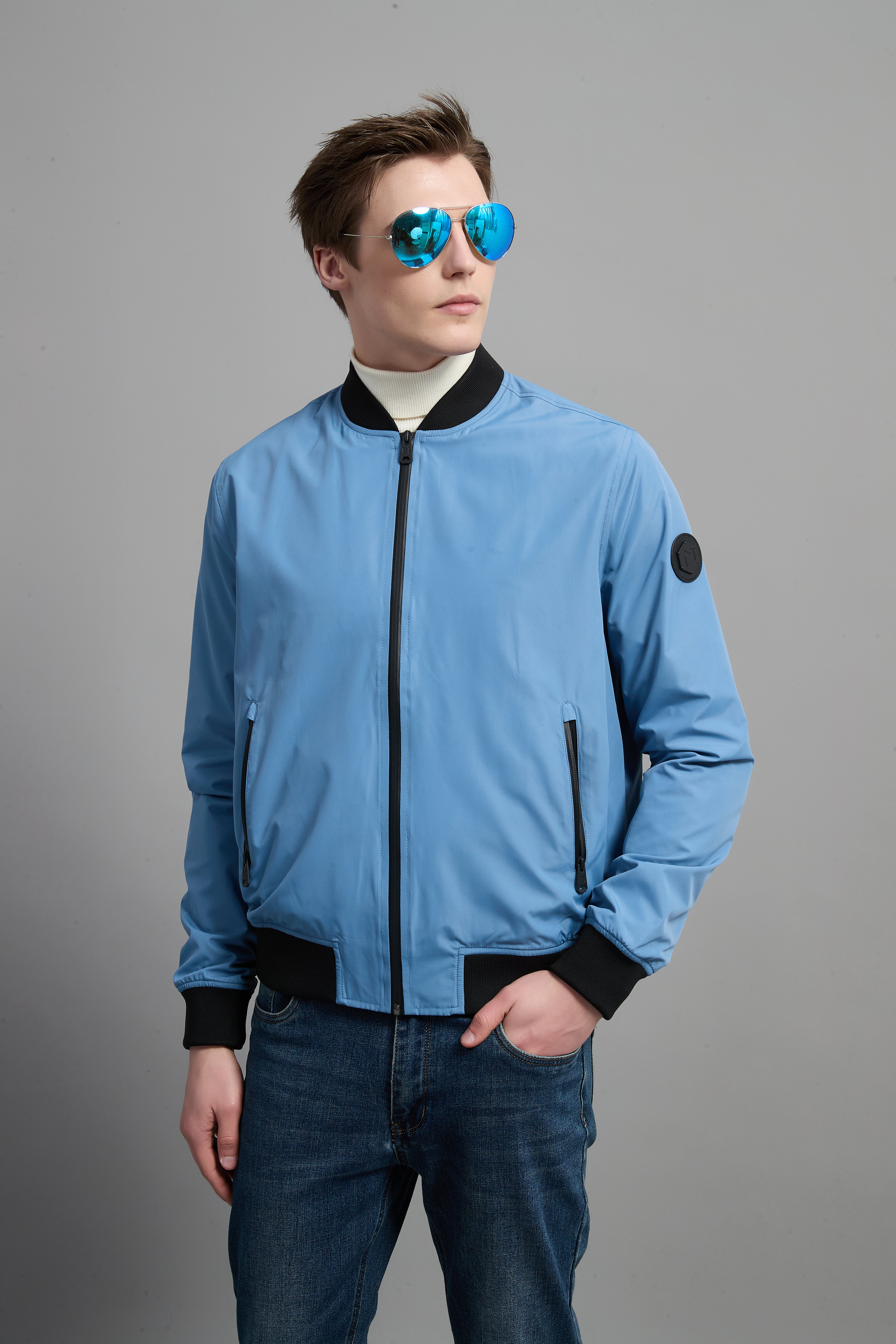 Nelson Men Light Urban Jacket Blue