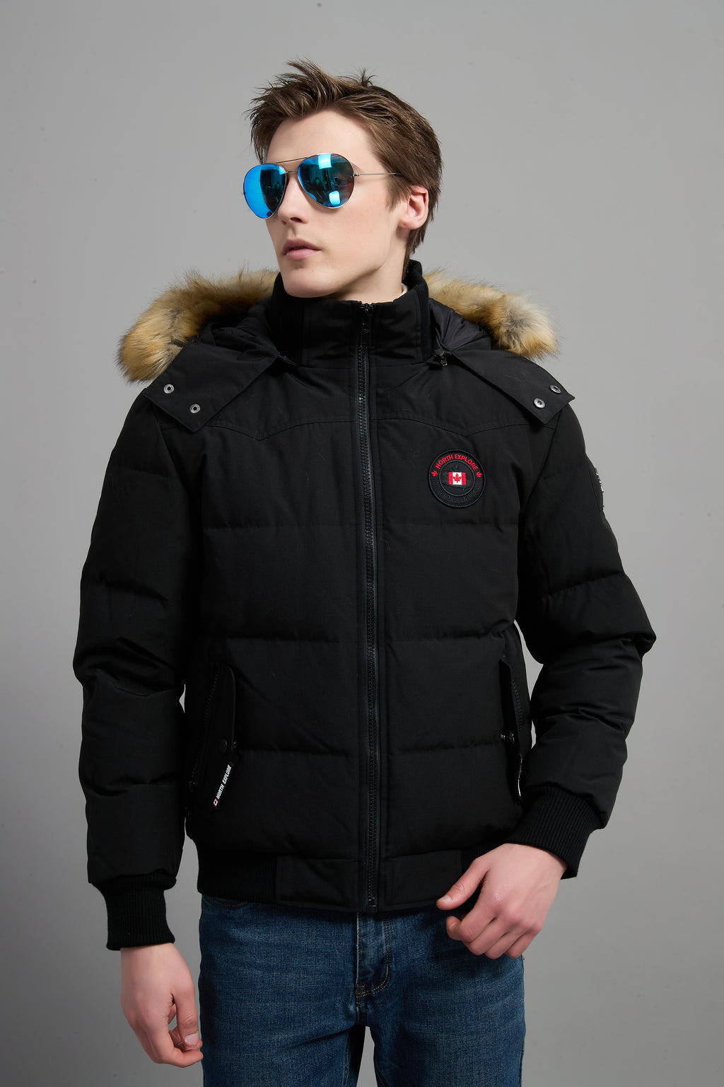 John Men Winter Down Jacket  Extreme Cold Protection Black