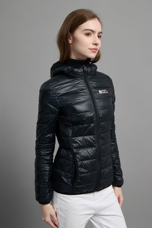 Belle Ladies Light Weight Packable Jacket Black