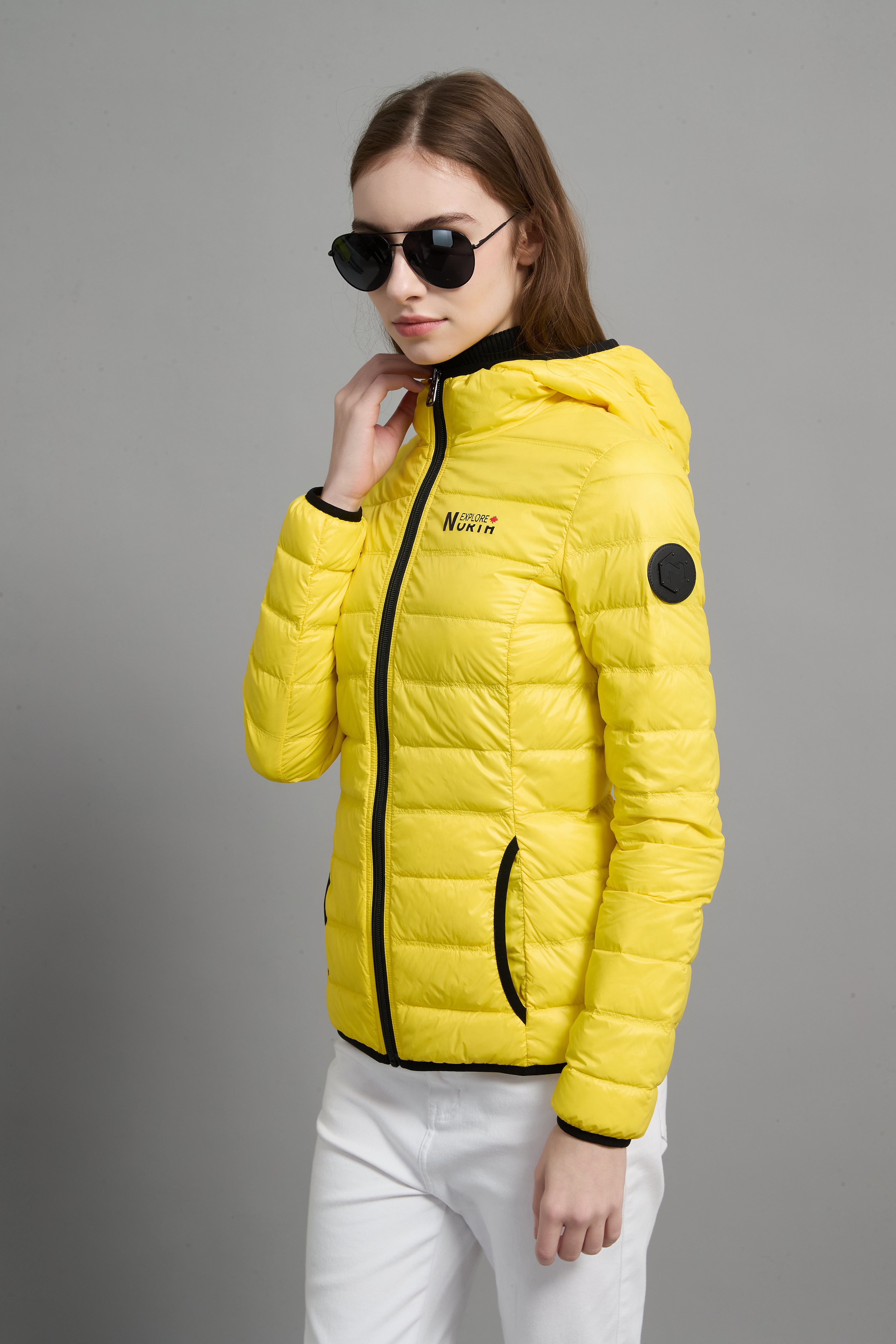 Belle Ladies Light Weight Packable Jacket Yellow