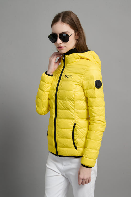 Belle Ladies Light Weight Packable Jacket Yellow