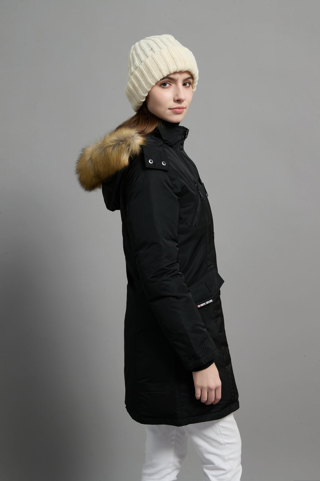 Carolina Ladies Winter Down Parka Extreme Cold Protection Black