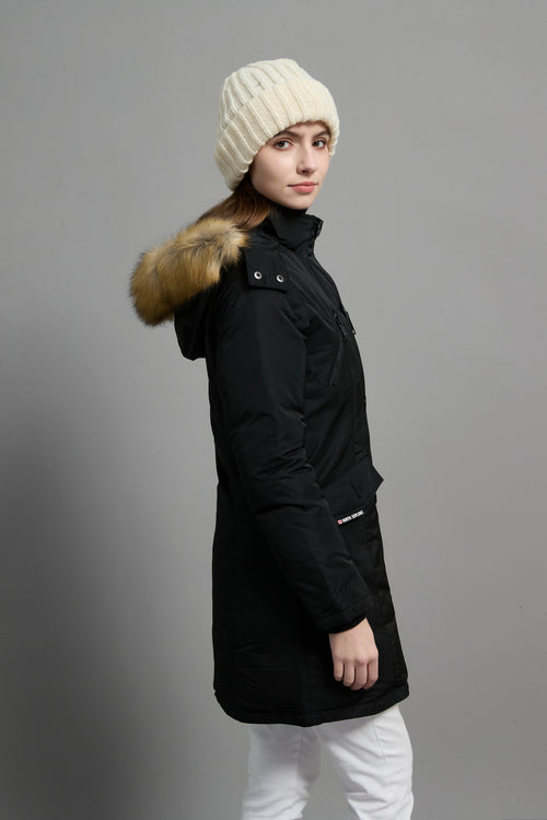 Carolina Ladies Winter Down Parka Extreme Cold Protection Black