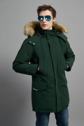 Hamilton Men Winter Down Parka Extreme Cold Protection Green